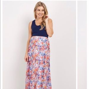 Pink Blush maternity maxi dress